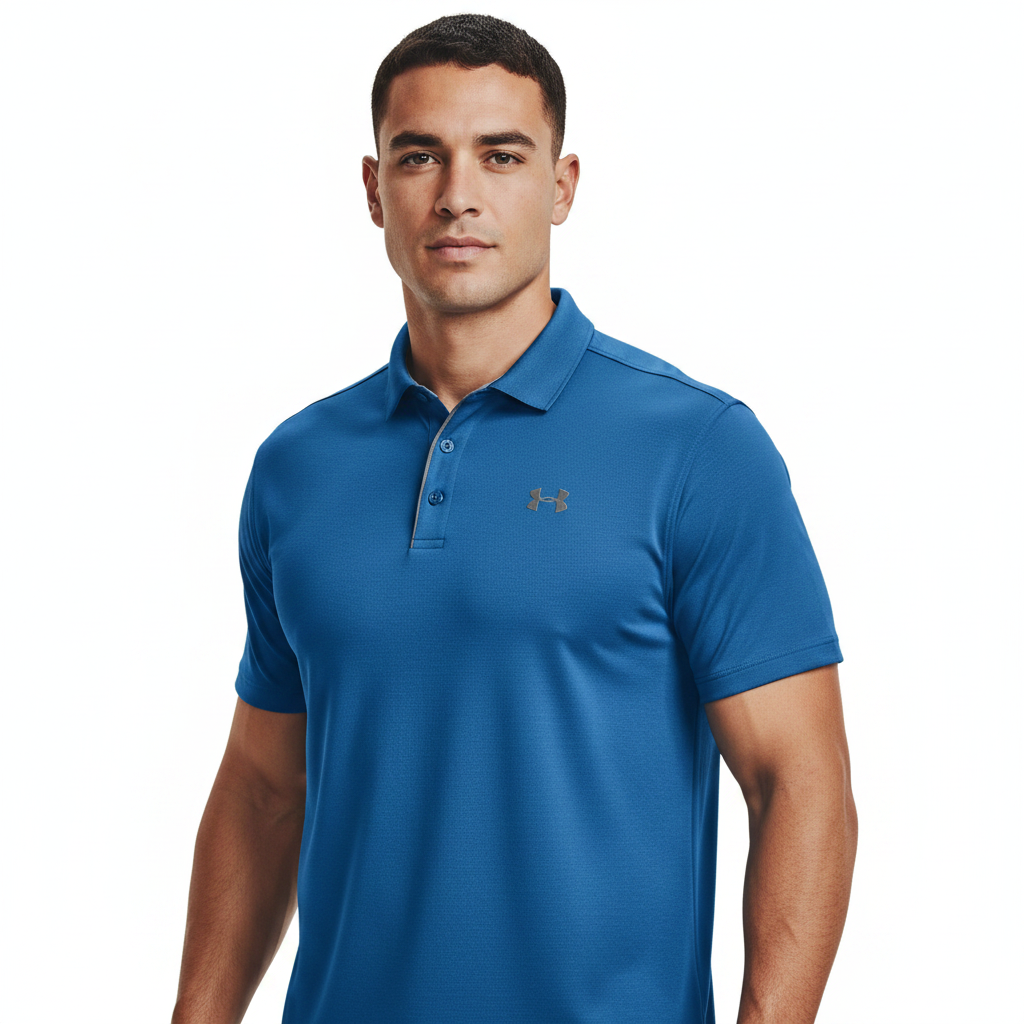 Under Armour Mens Tech Polo - Royal/Graphite