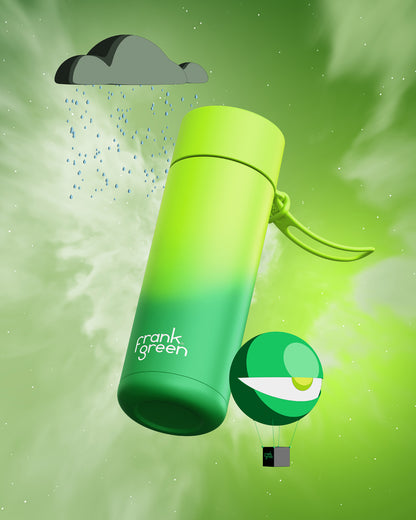 Frank Green 740ml Ultralite Bottle Colour Change Volt with Flip Straw Lid
