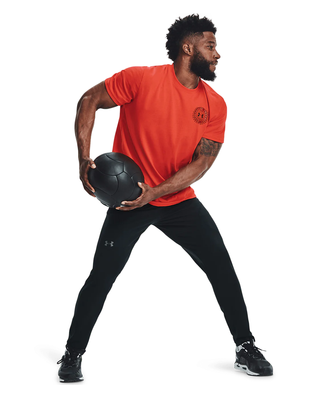 Under Armour Mens Unstoppable Tapered Pant - Black/Pitch Gray