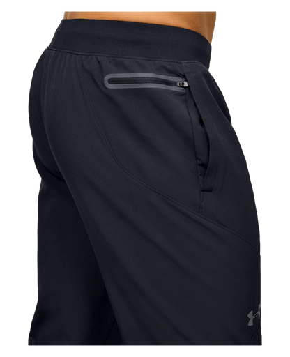 Under Armour Mens Unstoppable Tapered Pant - Black/Pitch Gray