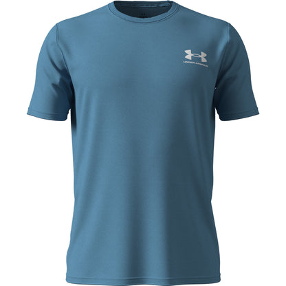 Under Armour Mens Sportstyle LC SS Tee - Ether Blue/White