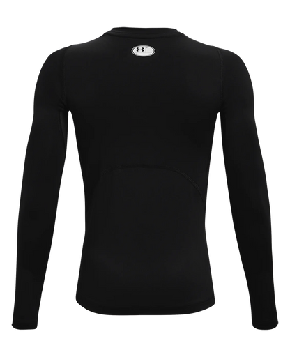 Under Armour Boys Heat Gear Armour Long Sleeve Top - Black