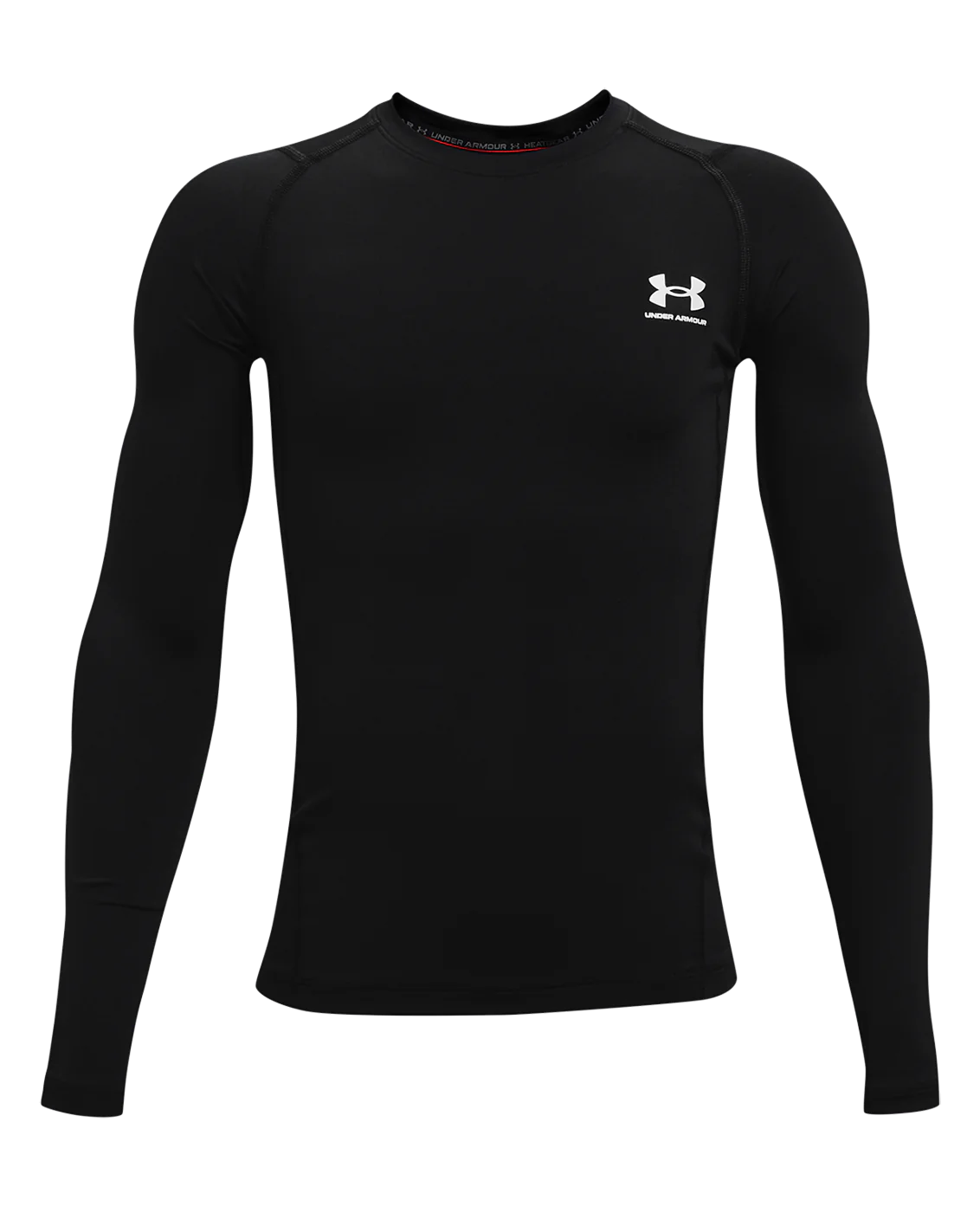 Under Armour Boys Heat Gear Armour Long Sleeve Top - Black