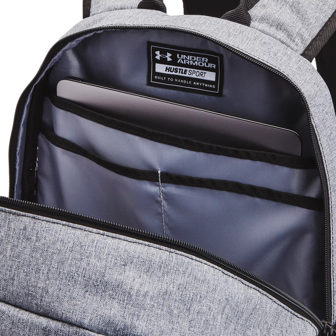 Under Armour Unisex Hustle Sport Backpack - Pitch Gray/Medium Heather/Black