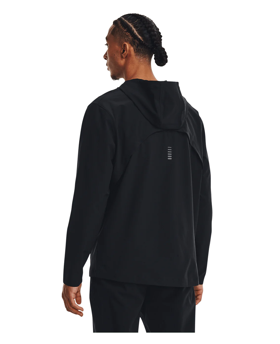 Under Armour Mens Outrun The Storm Jacket - Black/Jet Gray/Reflective