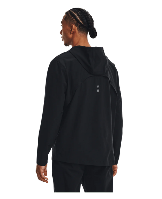 Under Armour Mens Outrun The Storm Jacket - Black/Jet Gray/Reflective