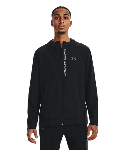 Under Armour Mens Outrun The Storm Jacket - Black/Jet Gray/Reflective