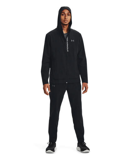 Under Armour Mens Outrun The Storm Jacket - Black/Jet Gray/Reflective