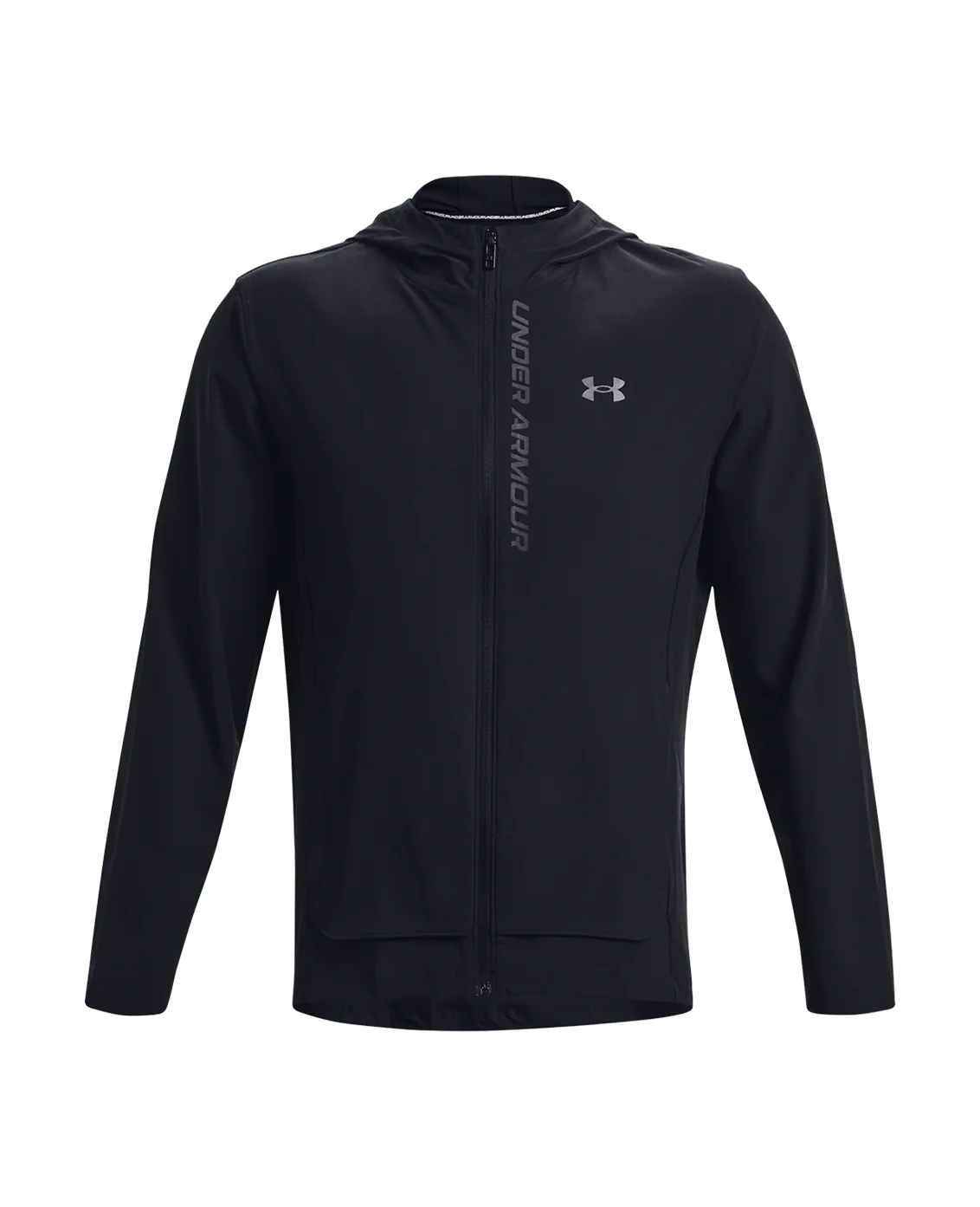 Under Armour Mens Outrun The Storm Jacket - Black/Jet Gray/Reflective