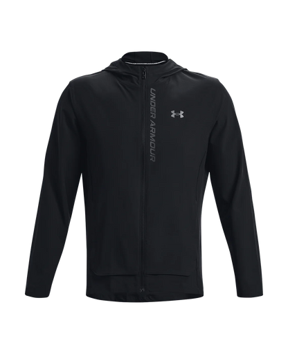 Under Armour Mens Outrun The Storm Jacket - Black/Jet Gray/Reflective