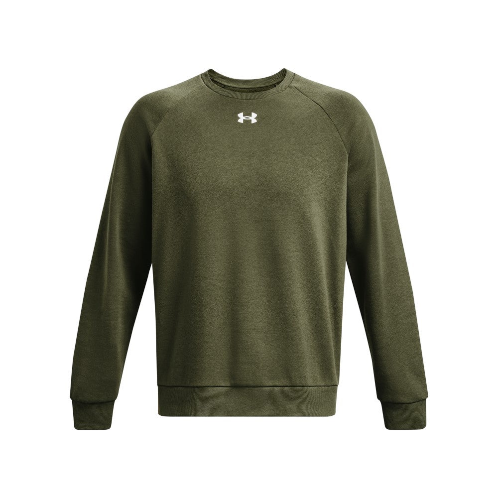 Under Armour Men's Rival Fleece Crew - MarineODGreen/White