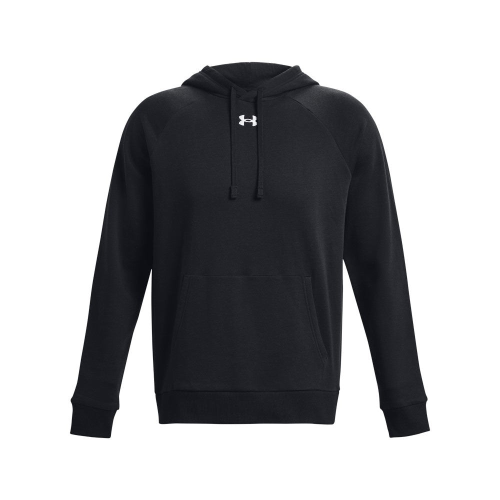 Under Armour Mens Rival Fleece Hoodie - Black/Wham