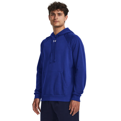 Under Armour Mens Rival Fleece Hoodie - Royal/White