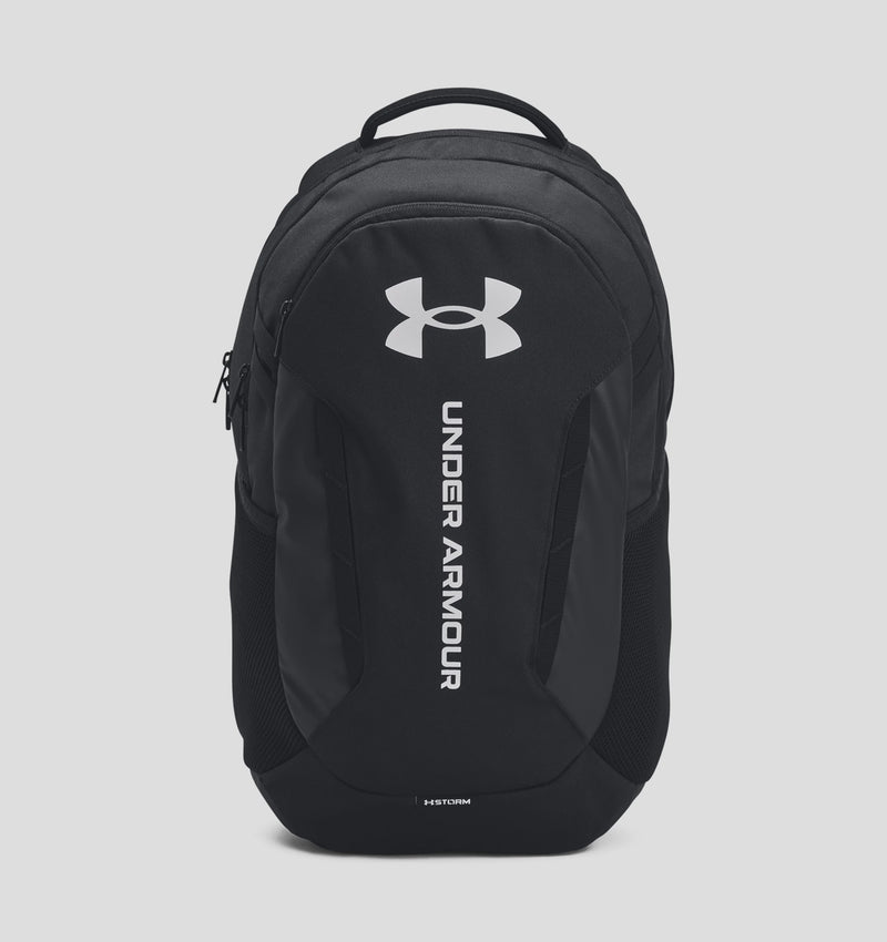 Under Armour Unisex Hustle 6.0 Backpack - Black/White