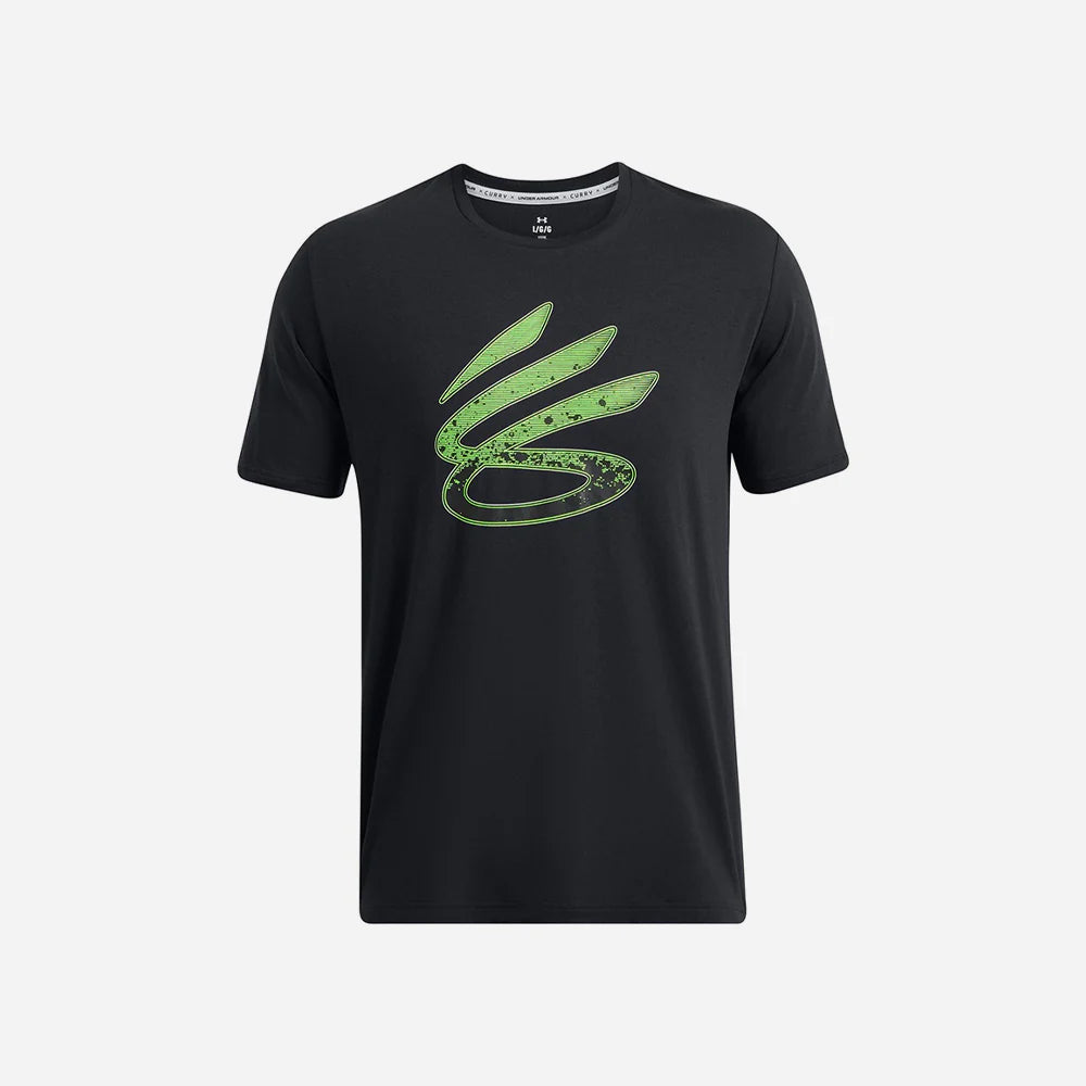 Under Armour Mens Curry Logo Trend Tee - Black