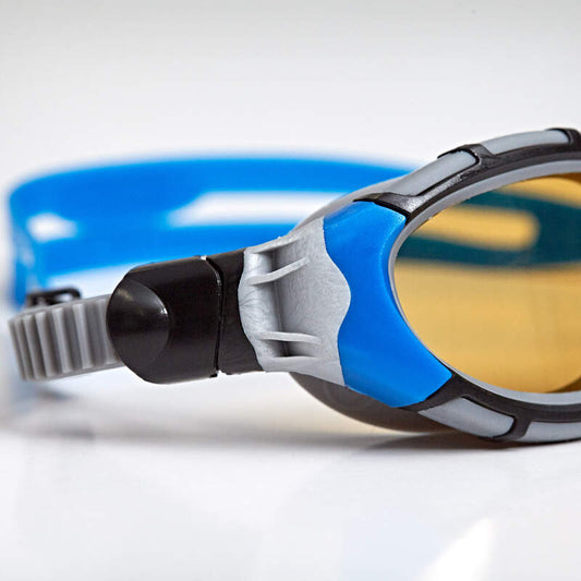 Zoggs Predator Flex Polarised Ultra Goggles -Silver Blue/Polarized Copper