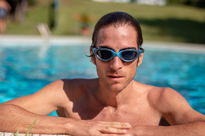 Zoggs Predator Flex Goggles - Grey Blue/Tint Smoke