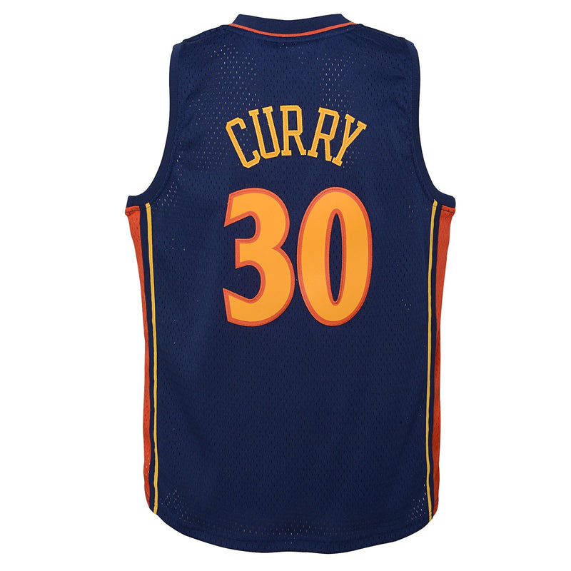 Mitchell & Ness Youth Golden State Warriors Jersey Wars Swingman - Steph Curry 2009-10 Road