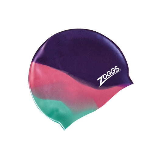Zoggs Junior Silicone Multi Colour Swim Cap - Assorted Colours