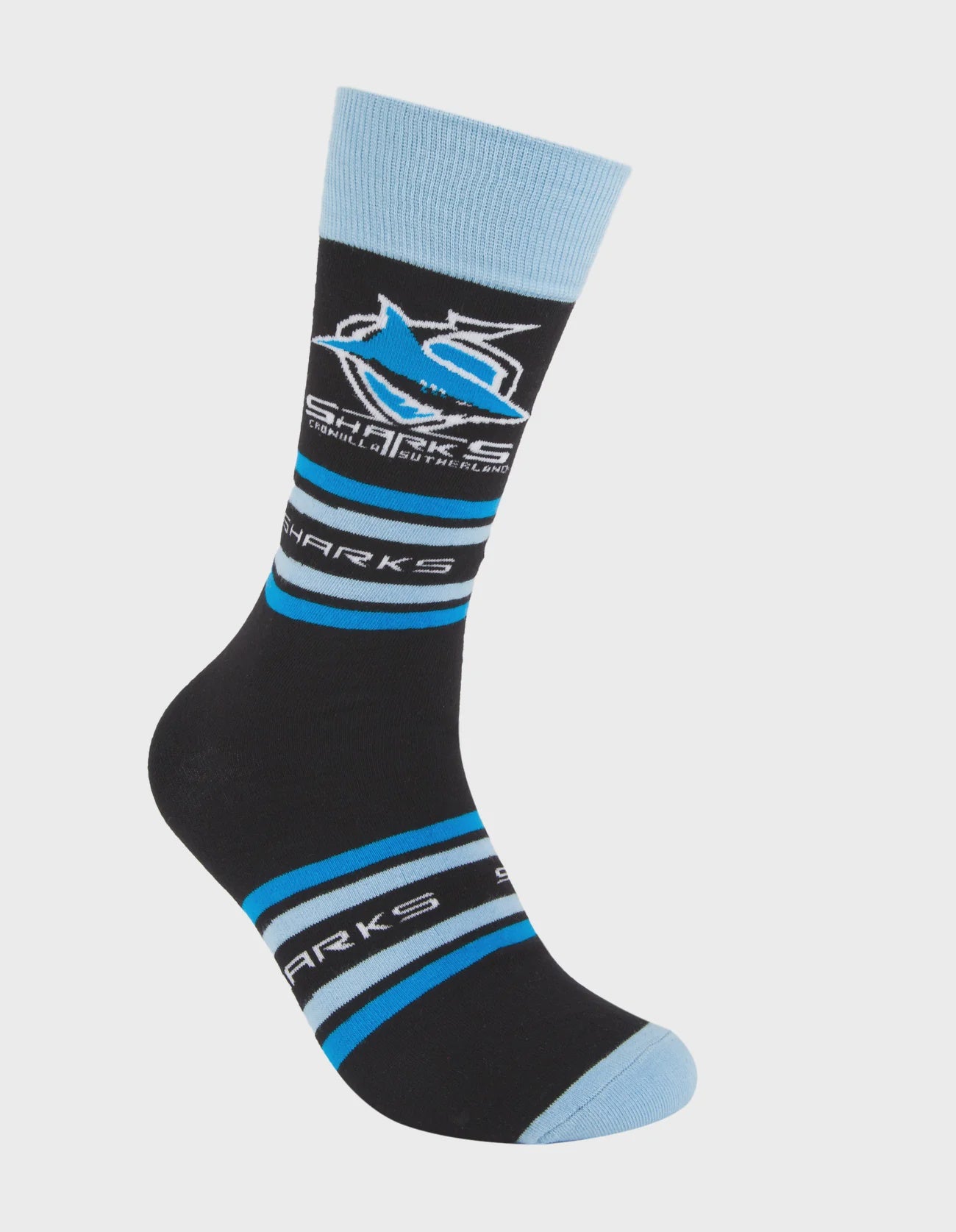 foot-ies socks NRL Cronulla Sharks Stripe Organic Cotton Socks
