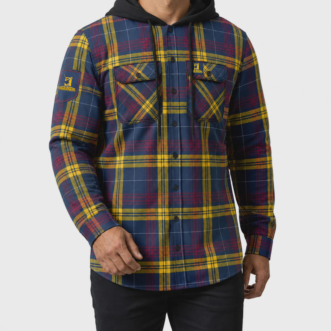 NZ Highlanders Hooded Flannel Shirt
