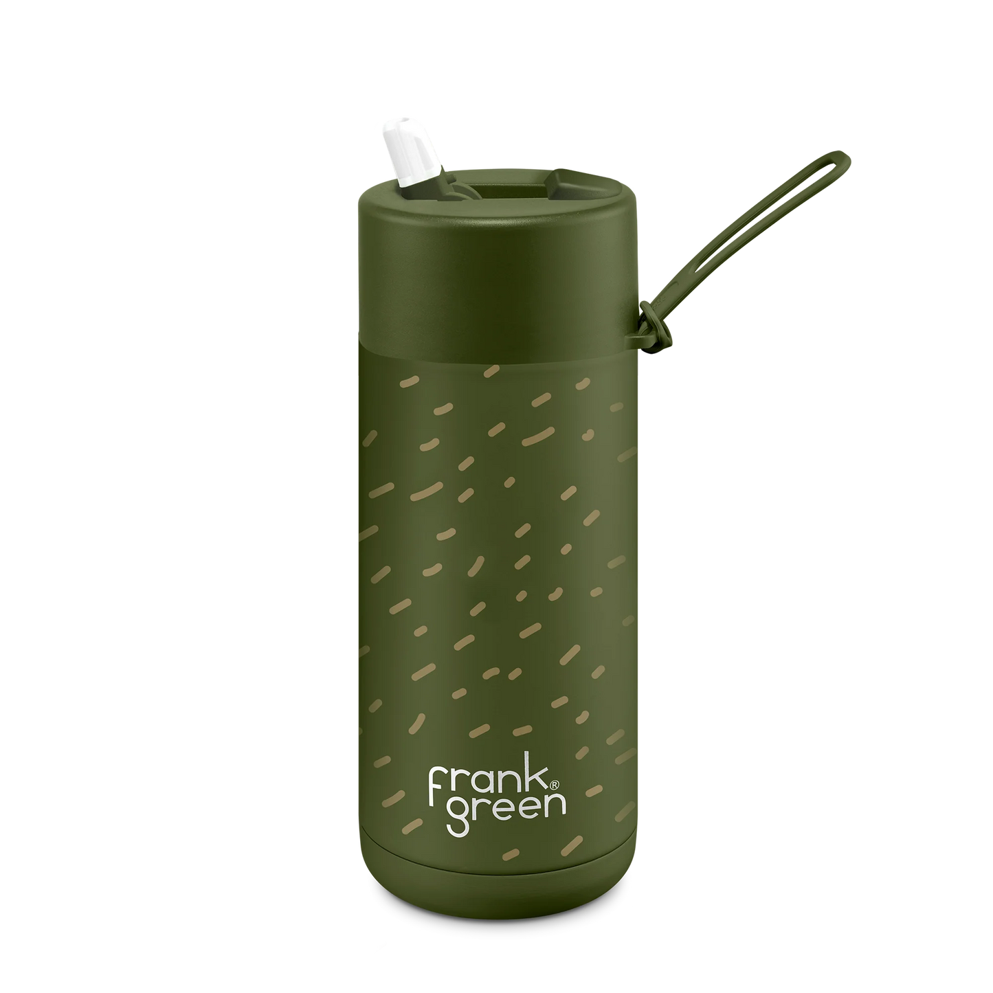Frank Green Franksters - 16oz / 475ml Scout (flip lid) - Khaki