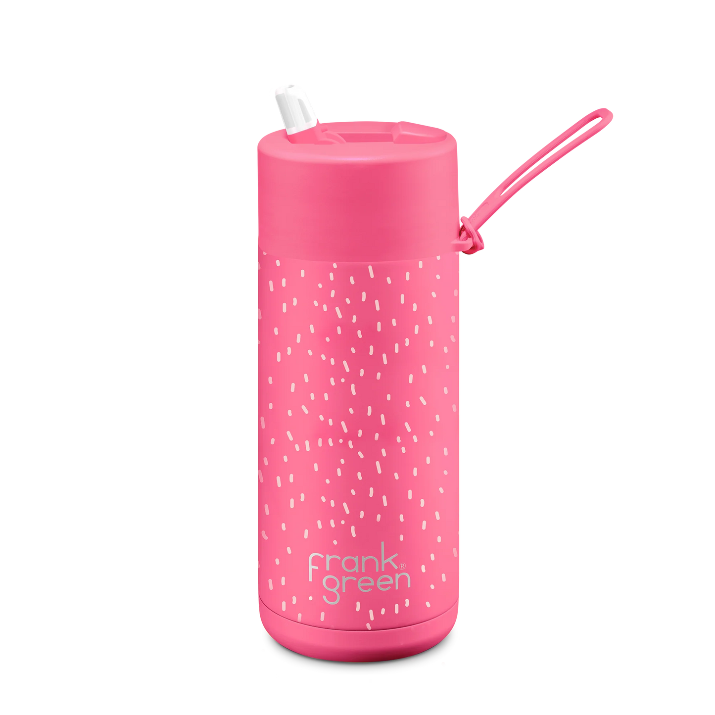 Frank Green Franksters Piper Ceramic Reusable Cup 16oz / 475ml - Neon Pink