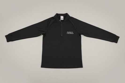 Funky Trunks Men's Long Sleeve Rash Vest - Still Black