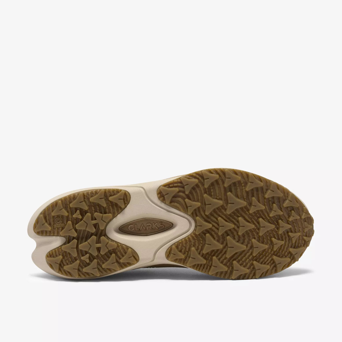 Under sole of Clarks Mens Pace Trail Lo shoe