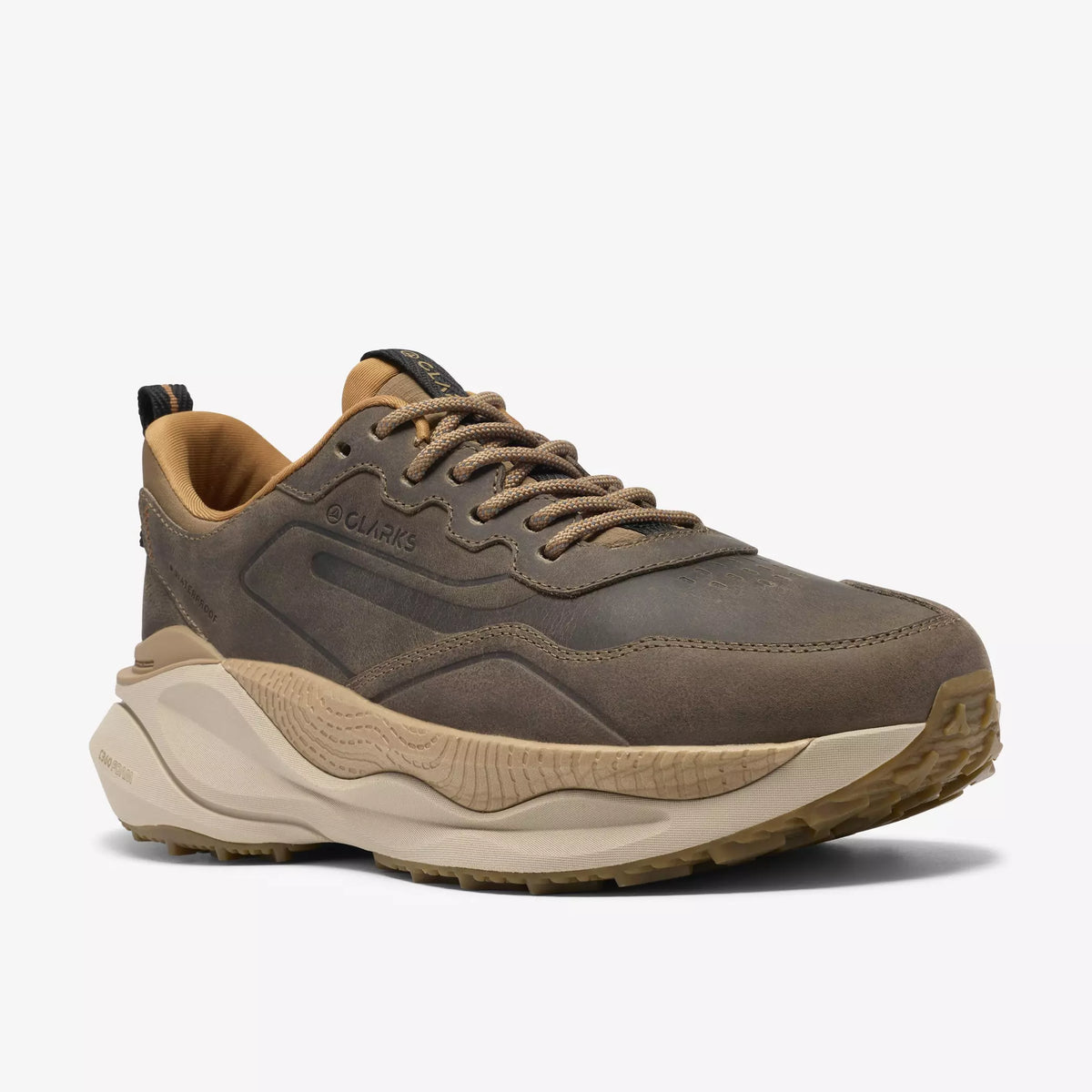 Clarks Mens Pace Trail Lo (Waterproof) - Dark Sand