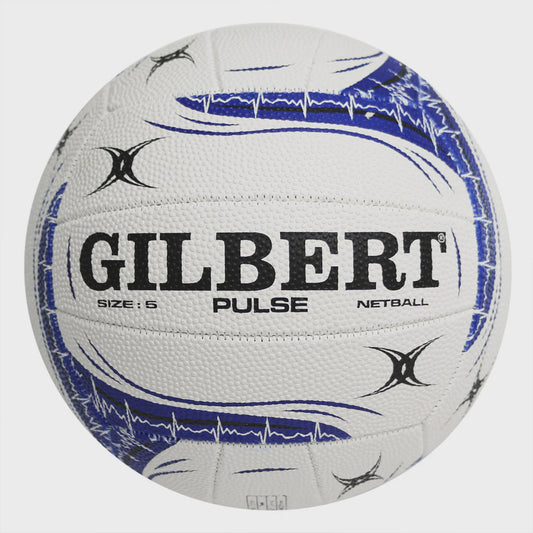 Gilbert Pulse Netball - White/Blue