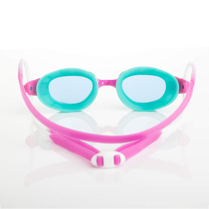 Zoggs Predator Junior Swim Goggles - Pink Turquoise/Tinted Blue