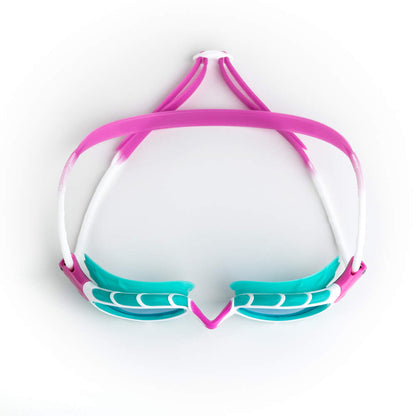 Zoggs Predator Junior Swim Goggles - Pink Turquoise/Tinted Blue