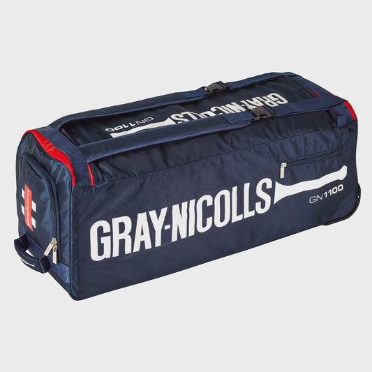 Gray Nicolls GN 1100 Cricket Wheel Bag - Navy/Red