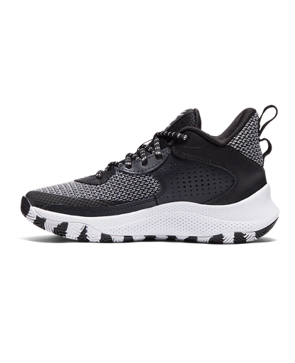 Under Armour Kids GS Curry 3Z 24 Basketball Shoes - Black/Halo Gray