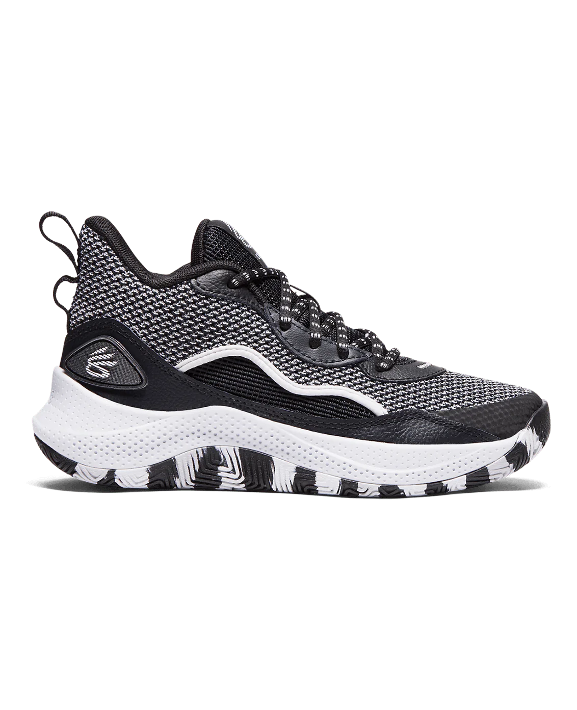 Under Armour Kids GS Curry 3Z 24 Basketball Shoes - Black/Halo Gray