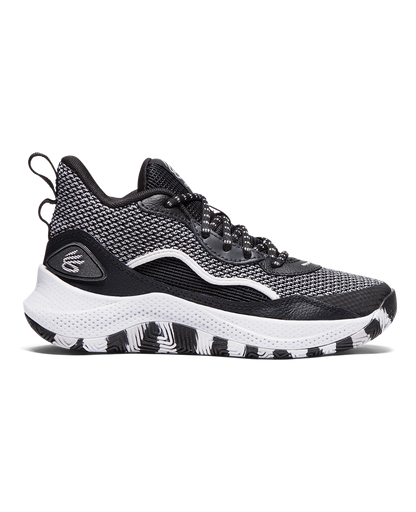 Under Armour Kids GS Curry 3Z 24 Basketball Shoes - Black/Halo Gray
