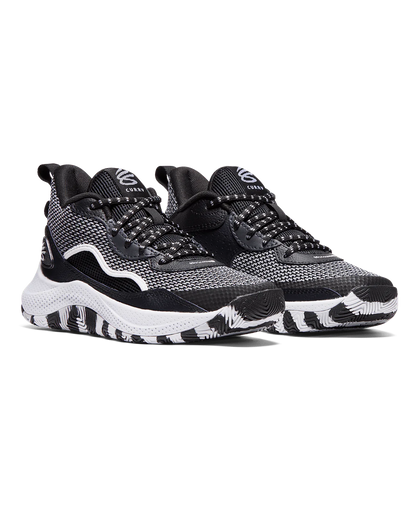 Under Armour Kids GS Curry 3Z 24 Basketball Shoes - Black/Halo Gray