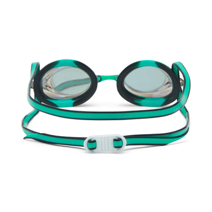 Zoggs Racespex Mirror Goggles - Green/Black/ Mirrored Gold