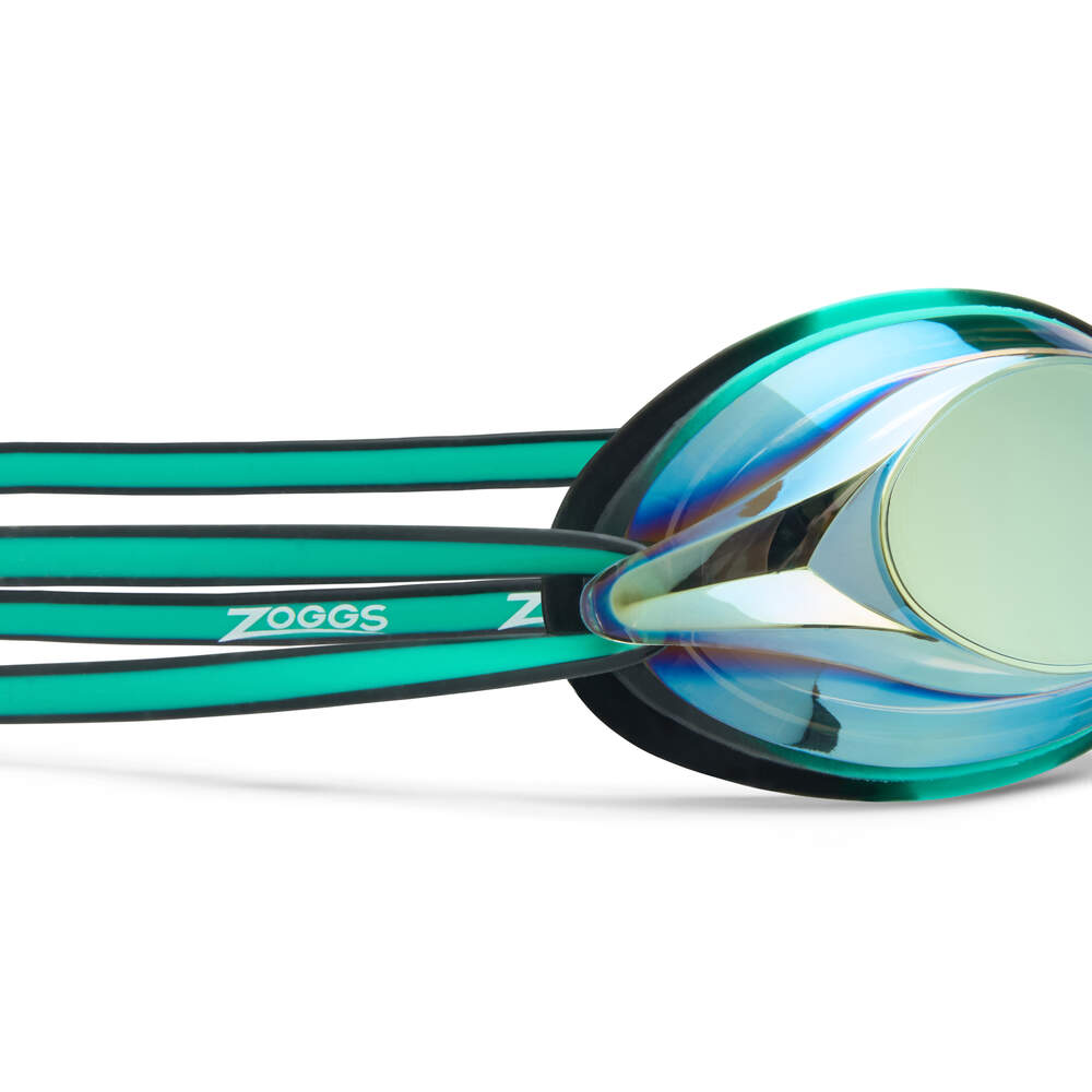 Zoggs Racespex Mirror Goggles - Green/Black/ Mirrored Gold