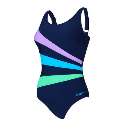 Zoggs Womens Adjustable Scoopback One Piece - Circus