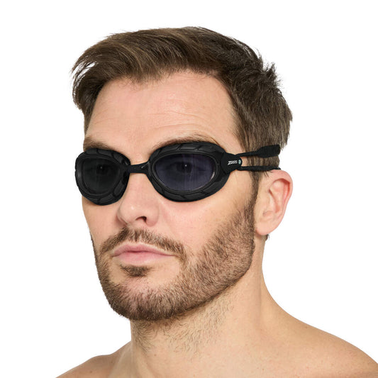 Zoggs Predator Goggles - Black Black/Tinted Smoke Lens