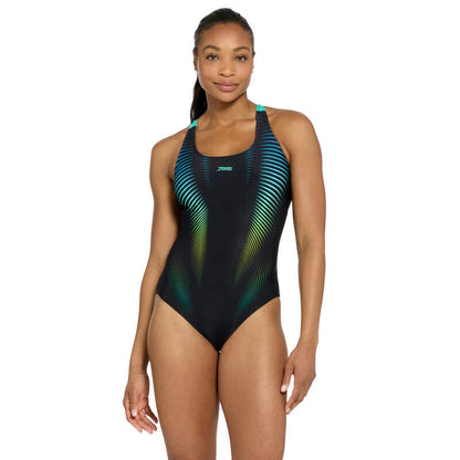 Zoggs Womens Powerback Ecolast+ One Piece - Extender Mint