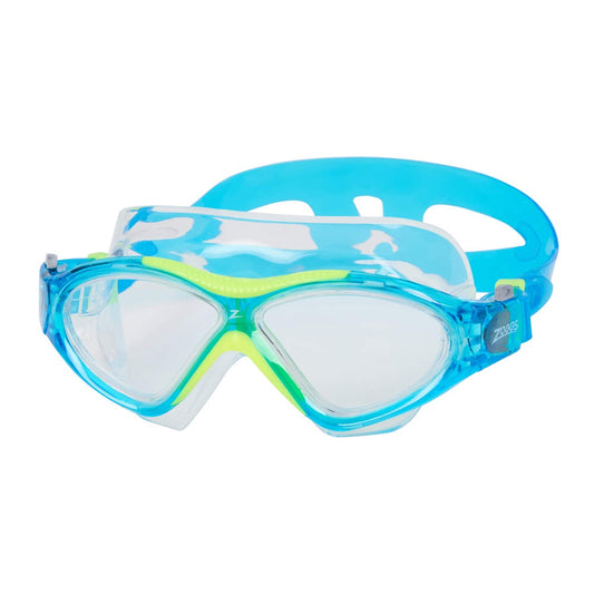 Zoggs Super Seal Junior Mask - Light Blue/Yellow/Clear