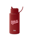 Frank Green 1Litre KIC Ceramic Reusable Bottle Cherry (Capable) with Flip Straw Lid