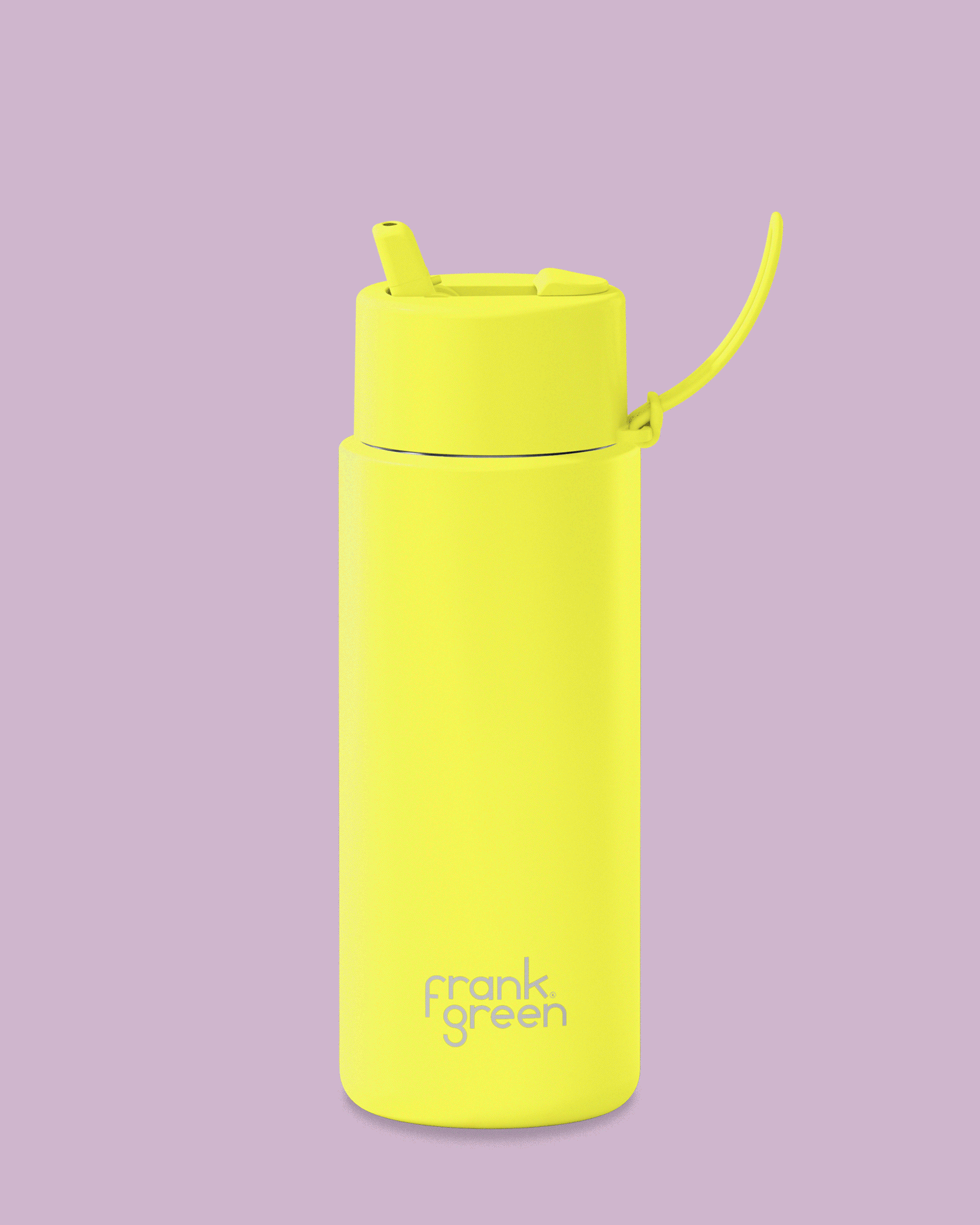 Frank Green 1L Ultralite Bottle Colour Change Lava with Flip Straw Lid