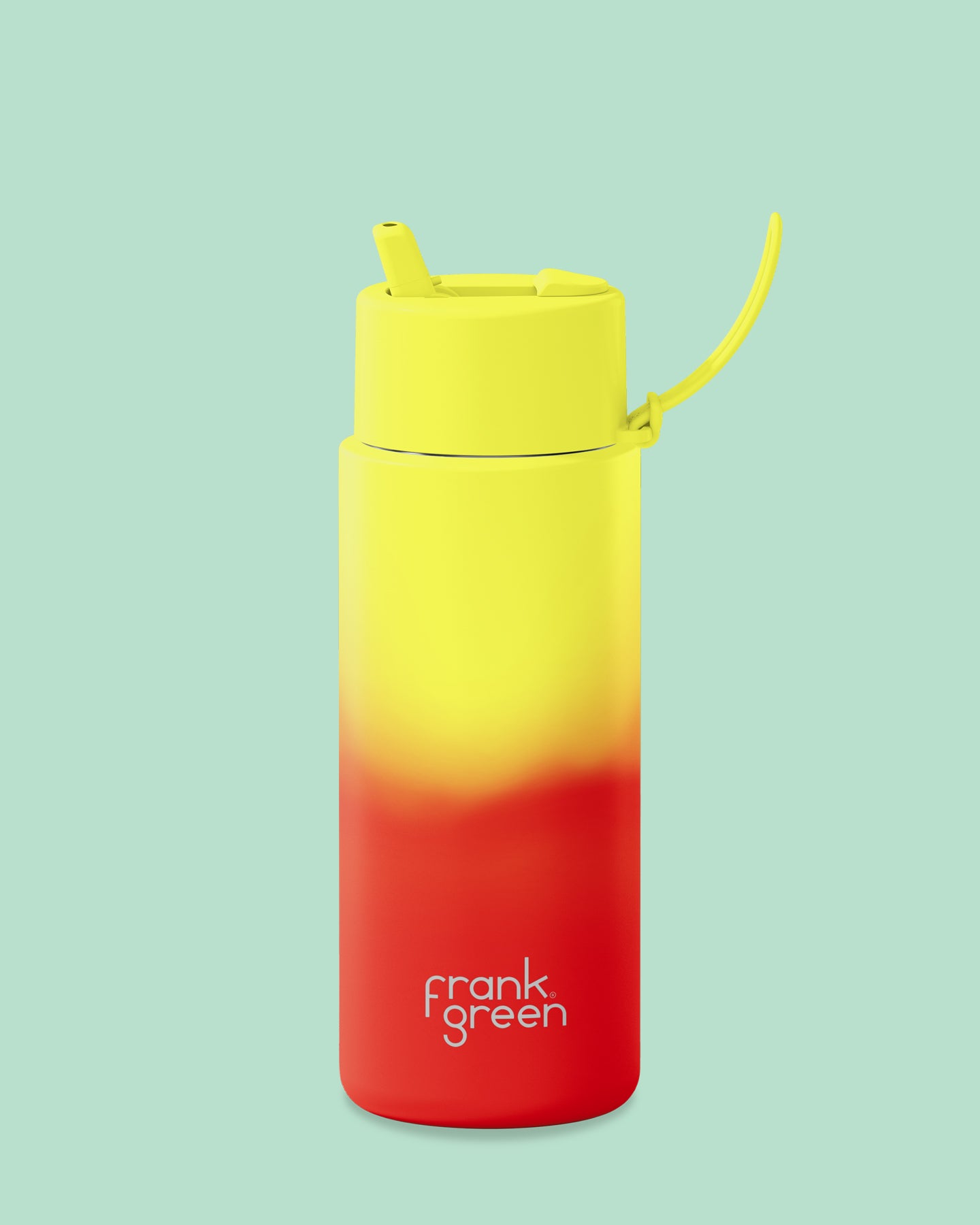 Frank Green 1L Ultralite Bottle Colour Change Lava with Flip Straw Lid