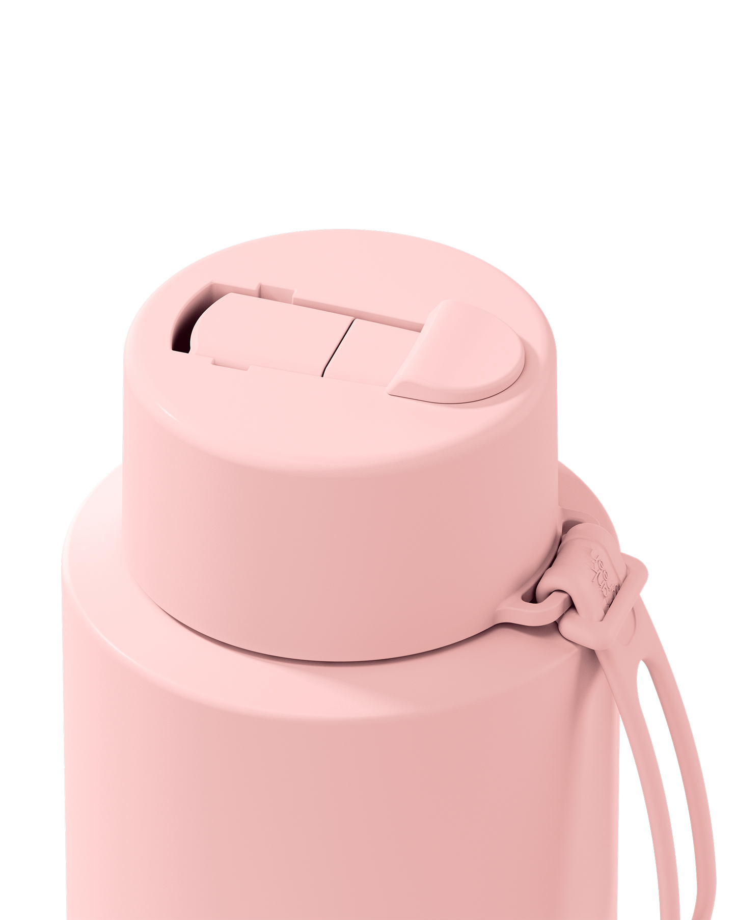 Frank Green 34oz Stainless Steel Ceramic Reusable Bottle With Flip Straw Lip- Blushed