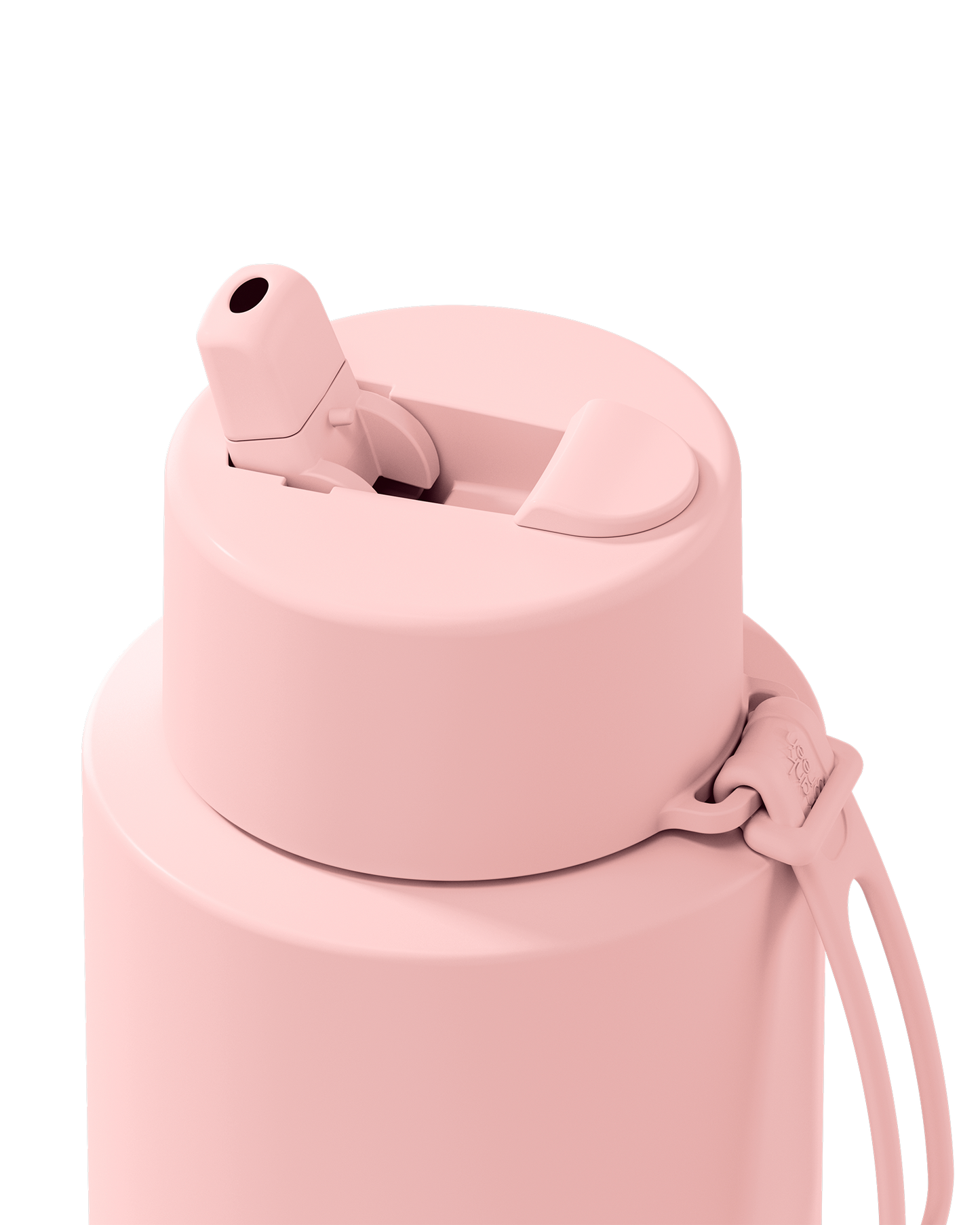 Frank Green 34oz Stainless Steel Ceramic Reusable Bottle With Flip Straw Lip- Blushed
