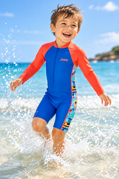 Zoggs Boys Long Sleeve All in One - Digger